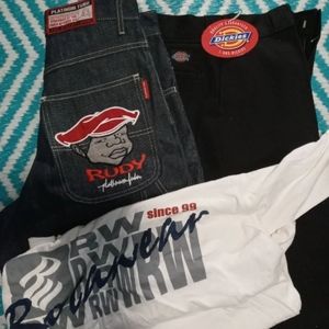 Platinum Fubu Fat Albert Jeans& Dickies shorts &